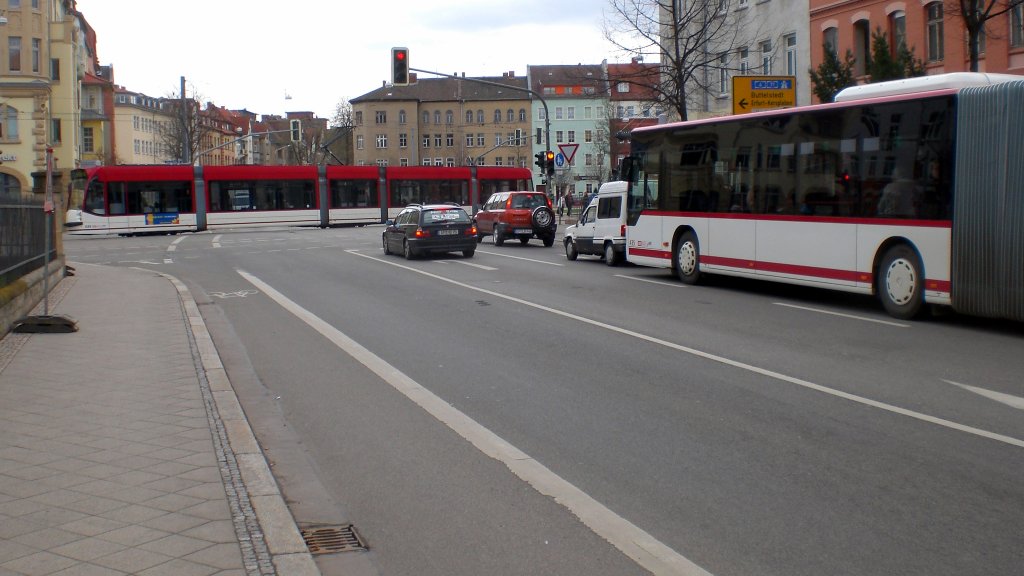 Bus der Linie 9 beim Leipziger Platz