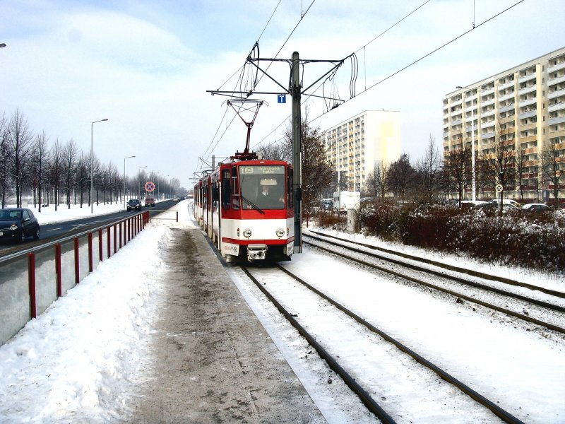 Tatra-Zug Linie 1 am Thringenpark