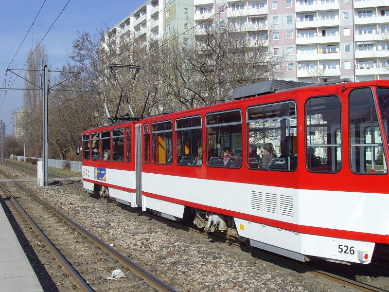 Tatra-Zug der Linie 3 zum Europaplatz