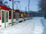 Tatra-Zug kurz vor der Hst Arbeitsagentur stadteinwrts